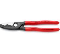 Knipex Coupe-câbles à double tranchants brunie, gainées en plastique 200 mm 95 11 200