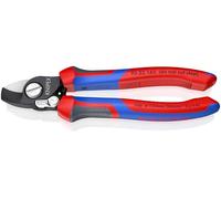 Knipex Coupe-câbles avec ressort d'ouverture brunie, avec gaines bi-matière 165 mm 95 22 165