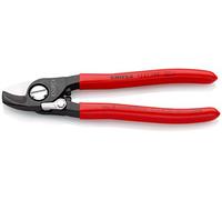 KNIPEX Coupe-câbles Avec ressort d'ouverture sur carte LS gainées en plastique 165 mm, 95 21 165 SB