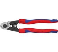 Knipex Coupe-câbles également pour les câbles métalliques à haute résistance sur carte LS avec poignées multimatières 160 mm, 95 62 160 SB
