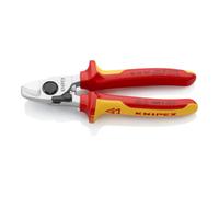 Knipex Coupe-câbles avec ressort d'ouverture chromée, isolées par gaines bi-matière, certifiées VDE 165 mm 95 26 165
