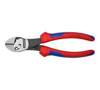 Knipex TwinForce® Pince coupante de côté haute performance noire atramentisée, avec gaines bi-matière 180 mm 73 72 180