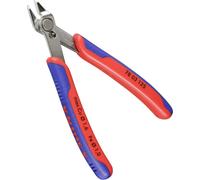 KNIPEX Electronic Super Knips® Pince coupante diagonale pour l'électronique, 125 mm, fil doux (cuivre) max. 1,6 mm, fil mi-dur max. 1 mm, 78 03 125