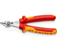 Knipex Electronic Super Knips® VDE isolées par gaines bi-matière, certifiées VDE 125 mm (carte LS/blister) 78 06 125 SB