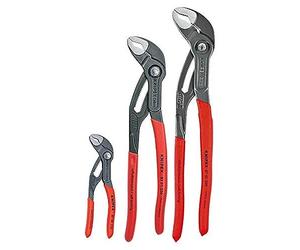 KNIPEX Ensemble d’outils Cobra de 3 pièces avec pochette Keeper (87 01 125, 87 01 250, 87 01 300, 9K 00 90 12 US) (9K0080122US)