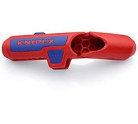 Knipex ErgoStrip Débroussailleuse à dénuder 1,3 cm, 8 mm, en plastique, bleu, rouge, 13,5 cm, 74 g