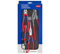 Knipex Set de 4 pinces 00 20 01 V15 – plateaux mousse pour établis 335×33×165 mm