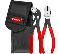 Knipex Jeu de mini-pinces en pochette de ceinture à outils 1 x 87 01 150, 1 x 74 01 160 160 mm, 00 20 72 V02