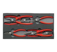 Knipex Jeu de pinces de précision pour circlips sur plateaux en mousse 00 20 01 V02