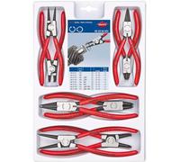 Knipex - Jeu de pinces pour circlips 00 20 04 V01, 8 pièces int./ext. 19-60 mm (Quantité 1)