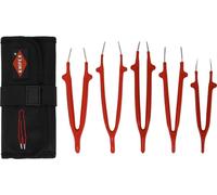 Lot de 5 pinces brucelles isolées 1000V en trousse tissu KNIPEX - 920004