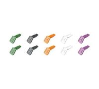 Knipex Clips ColorCode 00 61 10 C V02 – pour marquage de pince, mélange de couleurs, 10 pièces