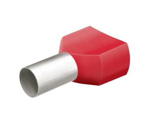 Knipex KNIPEX Manchon de câble Twin avec collerette 12 mm 2x1,00 mm² par 50 pcs Quantité:1