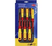 Knipex VDE Jeu de tournevis vis à fente, cruciforme Phillips, vis Pozidriv