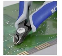 Knipex Pince coupante de côté 79 22 120 – précision électronique, 120 mm, poignées multimatières