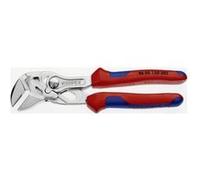 Knipex Pince-clé 86 05 150 S02 – mâchoires striées chromée, poignées multimatières 150 mm