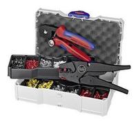 Knipex Knipex-Werk 97 90 10 Pince à sertir pour embouts de câble 0.08 à 10 mm² pince à dénuder incluse, avec assortiment dembouts dans une mallette G