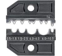 Knipex Matrice de sertissage pour cosses tubulaires et cosses, 97 49 14 | De câble à sertir non isolées ainsi que prolongatuers et connecteurs sertis