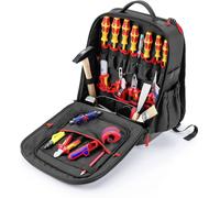 Knipex Modular X15 00 21 51 HL S pour électricien, pour apprentis, VDE, pour pinces, tournevis, pour marteau, pour burin Sac à dos à outils équipé (L x l x H)