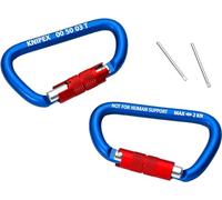 KNIPEX Mousqueton 2 pièces 82 mm, 00 50 03 T BK