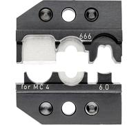 Knipex neu 97 49 66 6 Matrice à sertir pour connecterus solaires Convient pour MC4 6 mm² (max) adapté pour marque (pinces) Knipex 97 43 E, 97 43 E AUS, 97 43 E