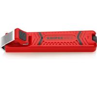 KNIPEX Outil à dégainer avec lame scalpel en blister boîtier en plastique résistant aux chocs 130 mm, 16 20 16 SB
