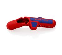 Knipex 16 95 02 SB ErgoStrip Dénudeur de câble adapté pour câbles ronds, câbles pour pièces humides, câbles de données, câbles