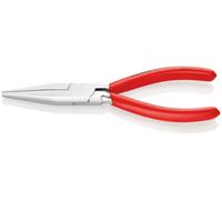 Knipex pince à bec long DIN ISO 5745 longueur 160mm plat-large chrome recouvert de plastique - 30 13 160