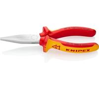 KNIPEX Pince à becs longs sur carte LS chromée isolées par gaines bi-matière, certifiées VDE 160 mm, 30 16 160 SB
