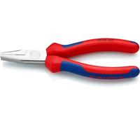 Knipex Pince à becs plats chromée, avec gaines bi-matière 160 mm 20 05 160