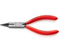 Knipex Pince à becs ronds avec tranchant (Pince d'orfèvre) noire atramentisée, gainées en plastique 130 mm 19 01 130