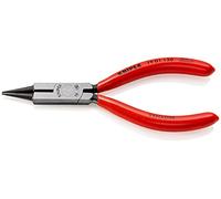 Knipex Pince à becs ronds avec tranchant (Pince d'orfèvre) noire atramentisée, gainées en plastique 130 mm (carte LS/blister) 19 01 130 SB