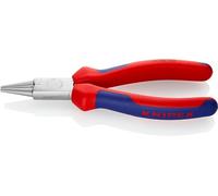 Knipex Pince à bouts ronds droite 22 05 160 – en acier Chrome‑Vanadium, chromée, 160 mm