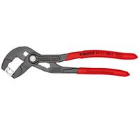 Knipex Pince à colliers Click grise atramentisée, gainées en plastique antidérapant 180 mm (carte LS/blister) 85 51 180 C SB