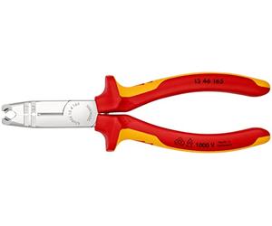 KNIPEX Pince à dégainer sur carte LS chromée isolées par, 13 46 165 SB | Gaines bi-matière, certifiées VDE 165 mm