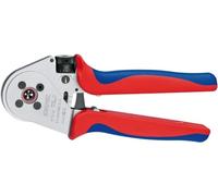 Knipex Pince à sertir 97 52 65 A – 4 points, contacts tournés, chromée, poignées multimatières, 250 mm