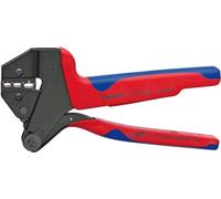 Knipex Pince à sertir universelle pour matrices de sertissage interchangeables brunie, avec gaines bi-matière 200 mm 97 43 06