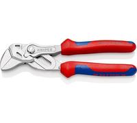 KNIPEX Pince-clé avec mâchoires striées chromée avec poignées multimatières 150 mm, 86 05 150 S02