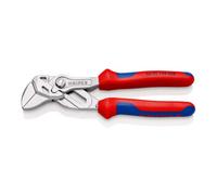 Knipex Pince-clé 86 05 150 S02 – mâchoires striées chromée, poignées multimatières 150 mm