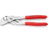 KNIPEX Pince-clé pince et clé à la fois sur carte LS chromée gainées en plastique 150 mm, 86 03 150 SB