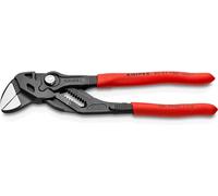 KNIPEX Pince-clé pince et clé à la fois sur carte LS gaines PVC anti-dérapantes 180 mm, 86 01 180 SB