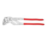 KNIPEX Pince-clé, chromée, 400 mm, pince en continu jusqu'à 85 mm, réglage fin par bouton-poussoir, clé réglable, remplace clés plates, 86 03 400