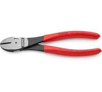 KNIPEX Pince coupante de côté à forte démultiplication sur carte LS gainées en plastique 180 mm, 74 01 180 SB