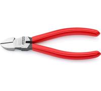 Knipex Pince coupante de côté noire atramentisée, gainées en plastique 140 mm (carte LS/blister) 70 01 140 SB