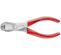 KNIPEX Pince coupante de devant à forte démultiplication, 67 03 140 | Chromée gainées en plastique 145 mm