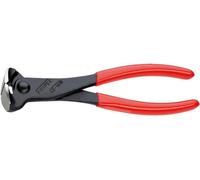 Knipex Pince coupante de devant noire atramentisée, gainées en plastique 180 mm (carte LS/blister) 68 01 180 SB