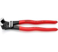 Knipex Pince coupante de devant pour boulons à forte démultiplication noire atramentisée, gainées en plastique 200 mm (carte LS/blister) 61 01 200 SB