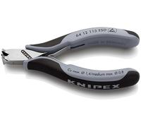 Knipex Pince coupante de devant pour l'électronique ESD, 64 12 115 ESD | Avec poignées multimatières 115 mm