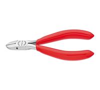 Knipex pince coupante latérale électronique DIN ISO9654 L130mm ronde avec facette polie avec ouverture - 77 01 130