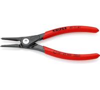 KNIPEX Pince de précision pour Circlips DIN 5254 A - Arbre: 10-25mm - Pointes: 1,3mm; Droites - Longueur : 140 mm - Très Résistante en Usage Continu ; Tête de la pince éfillée SC - 49 11 A1 SB